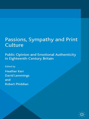 cover image of Passions, Sympathy and Print Culture